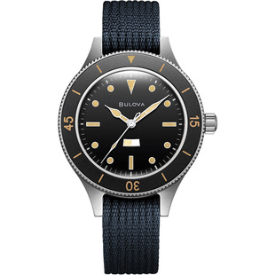 宝路华官方旗舰店bulova潜水表机械手表男表泡泡表镜腕表98A266