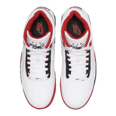 乐积运动 NIKE Flight Legacy AJ4白红中帮复古篮球鞋 BQ4212-100