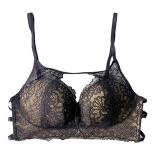 月月露娜 性感蕾丝内衣女无钢圈小胸聚拢美背文胸收副乳秋冬胸罩