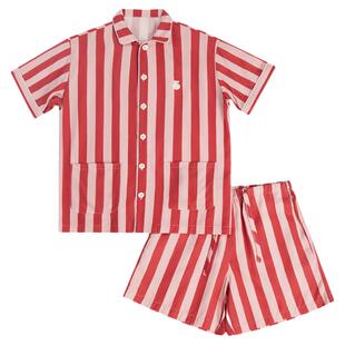 哟卧2026新款夏秋季睡衣女短袖短裤天丝套装亲肤睡衣男薄款情侣