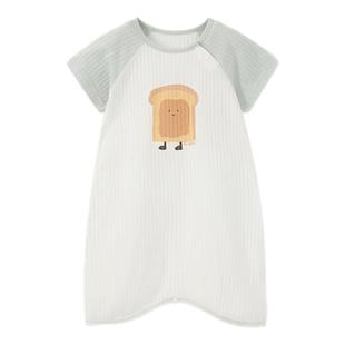 童泰婴幼儿短袖睡袍夏季宝宝连体睡衣儿童男女童家居睡裙空调衣服