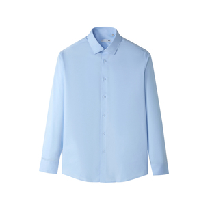 HLA/海澜之家轻商务衫及面试长袖正装衬衫2026春夏免烫正装衬衣男