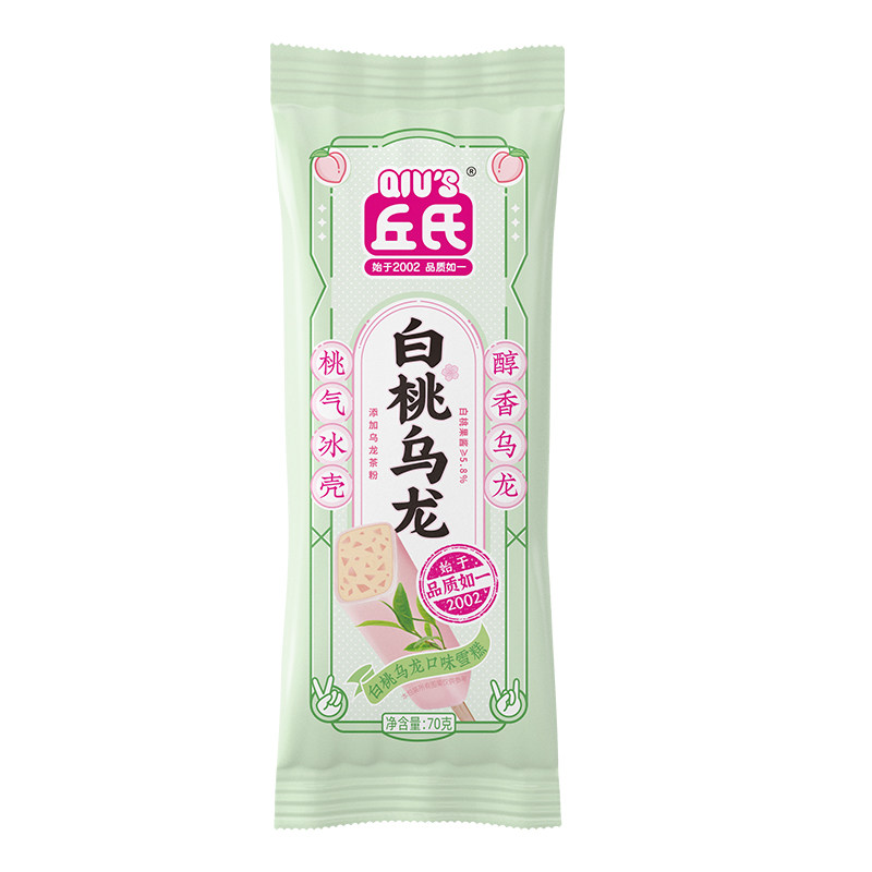 丘氏白桃乌龙雪糕口味网红