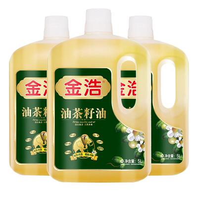 金浩低温冷榨油茶籽油5L*3礼盒装
