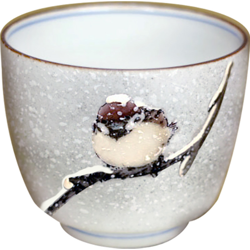 日本进口九谷烧手绘陶瓷茶杯