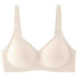 无痕内衣女小胸聚拢显大一体固定杯收副乳防下垂上托软支撑文胸罩