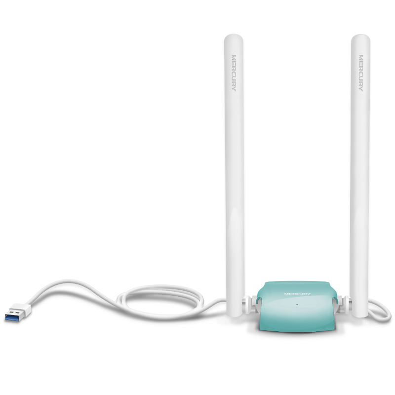 高增益双天线】水星双频千兆USB无线网卡 台式机电脑笔记本wifi6接收器5G外置大功率穿墙王无限发射AP免驱动