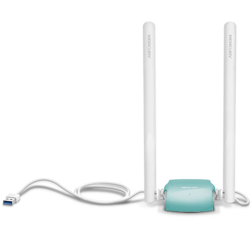 高增益双天线】水星双频千兆USB无线网卡 台式机电脑笔记本wifi6接收器5G外置大功率穿墙王无限发射AP免驱动