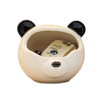 暴力熊钥匙收纳盒门口进门入户玄关摆件置物架客厅电视鞋柜装饰品