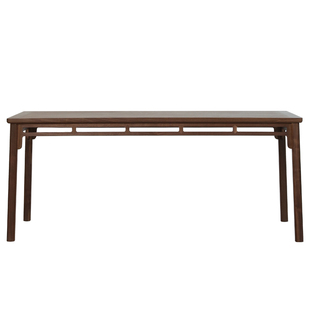 璞木新中式黑胡桃木书桌实木茶桌仿古禅意大画案书房书法桌书画桌