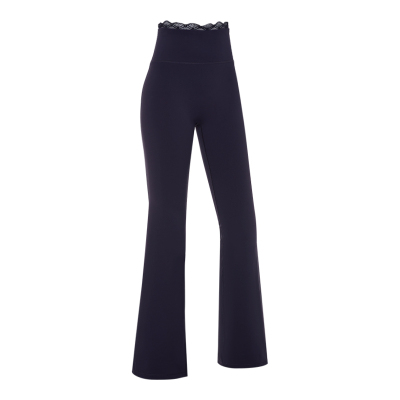 凡圣瑜伽健身运动休闲裤经典裸感蕾丝无裆线微喇瑜伽裤FC16905W