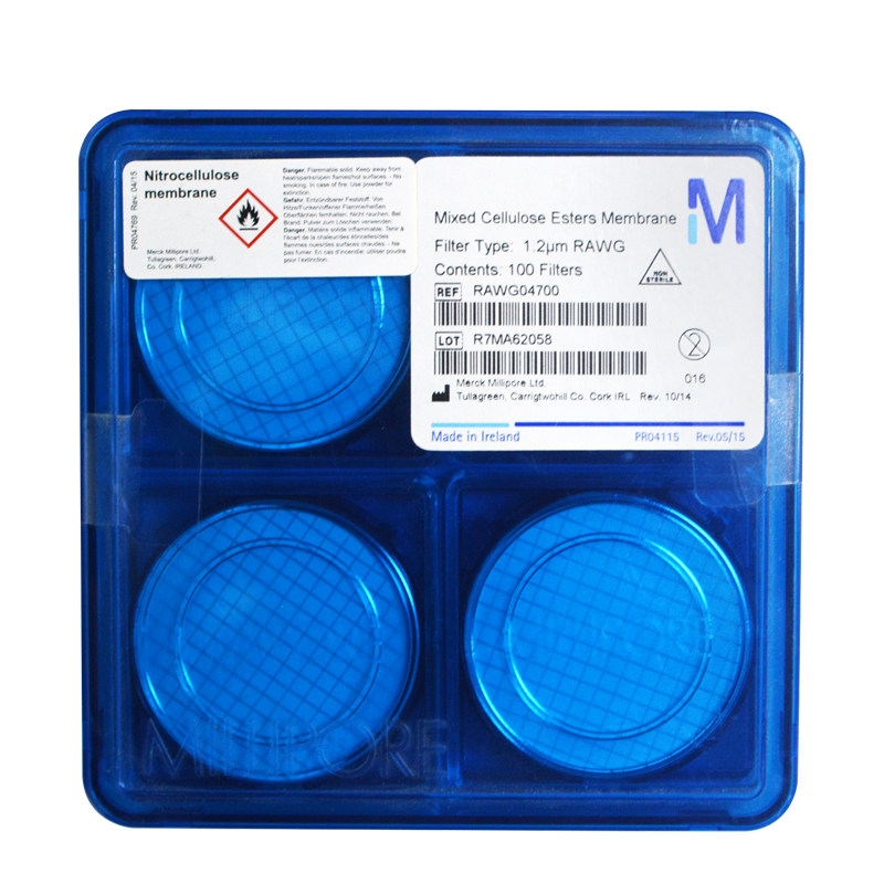密理博混合纤维MCE网格滤膜1.2um