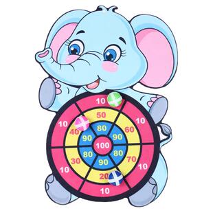 儿童粘粘球飞镖盘卡通图案球类玩具亲子互动大象吸盘球投掷标靶球