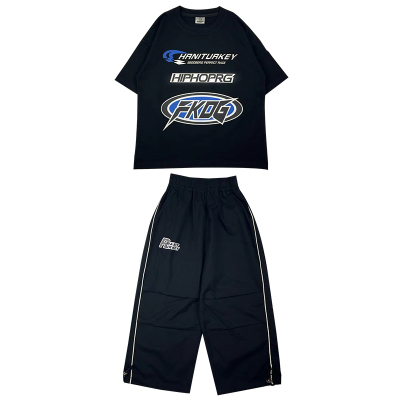 乐咪酷男女童嘻哈街舞炸街演出服