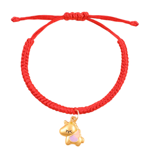 生肖马手链女2026本命年小金马红色手绳男轻奢高级感天马奔腾红绳