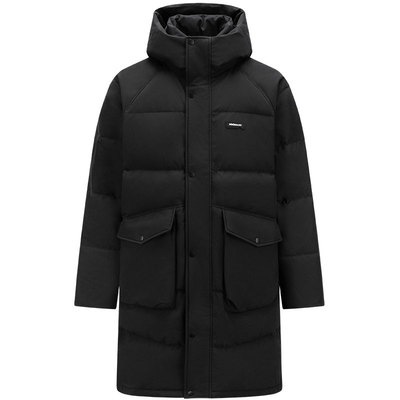 森马羽绒服男中长款加厚连帽外套