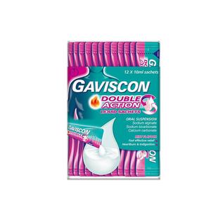 Gaviscon嘉胃斯康双效缓解烧心胃胀消化不良便携口服液10mlX12袋