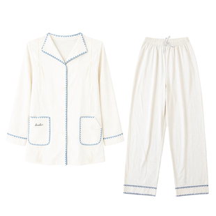 loveloc月子服夏薄款孕期哺乳睡衣可外穿纯棉吸汗家居服套装新款