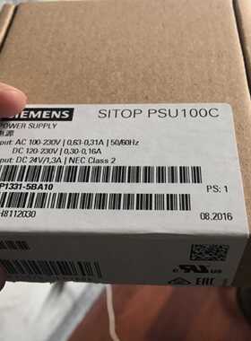 议价6EP1331-5BA10西门子SITOP PSU100C 24 V/1.3A调节型电源
