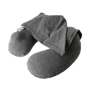 便携充气u型枕按压u形枕长途护颈枕飞机睡觉神器高铁儿童旅行枕头