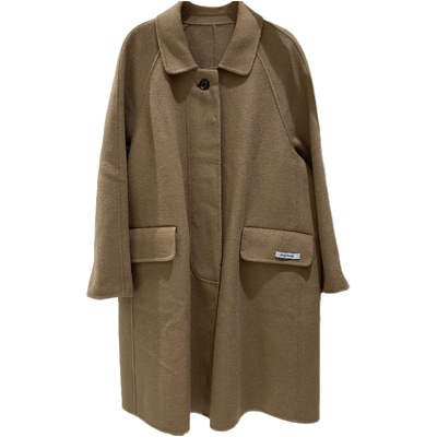 欧洲站赫本风小个子羊绒大衣