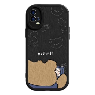 适用vivoiqoo11手机壳k10pro新款x90小熊小兔opporeno1液态findx6硅胶r17情侣x80pro软x70男s16女z7x保护套60