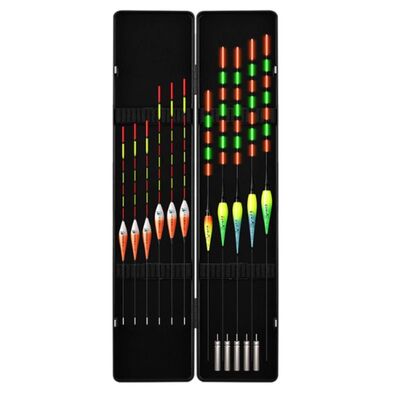 5支夜光漂(咬钩变色)+6支白天漂日夜两用浮漂套装鲤鲫鱼醒目鱼漂