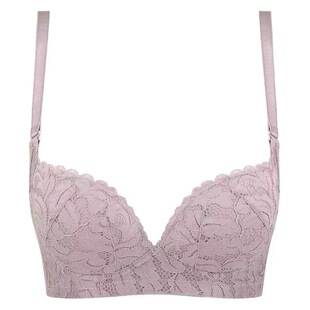 杰奎琳文胸女聚拢小胸记忆软钢圈性感蕾丝中厚款云感棉内衣