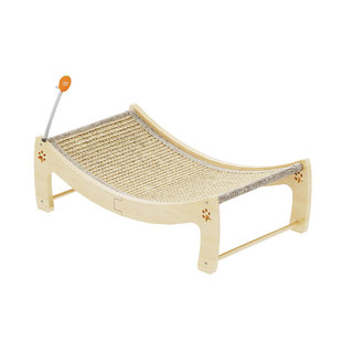 猫抓板猫窝剑麻耐磨抓不掉屑大号躺椅木制稳固磨爪垫可换猫咪玩具