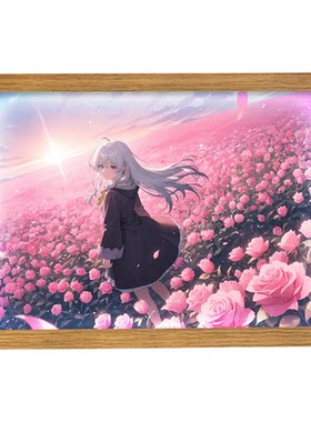 魔女之旅伊蕾娜周边灯光画手办相框生日礼物立牌小夜灯摆件装饰画