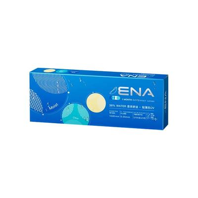 【抗紫外线】隐形眼镜月抛6片/3片近视ena透明片旗舰店正品