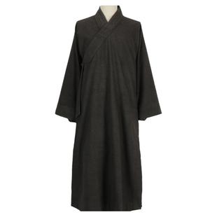 秋冬季僧服大褂男加厚毛呢料出家师父和尚服长褂女比丘呢棉衣僧袍