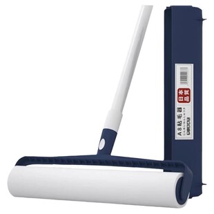 粘毛器长杆沾毛滚筒器滚刷粘头发神器猫毛发清理除尘滚轮毡毛滚子