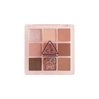 3CE九宫格九色眼影哑光芋泥淡妆
