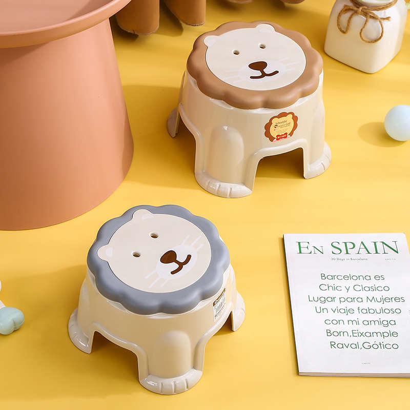 家用加厚成人小凳子塑料板凳儿童凳卡通防滑踩脚胶凳脚踏宝宝矮凳