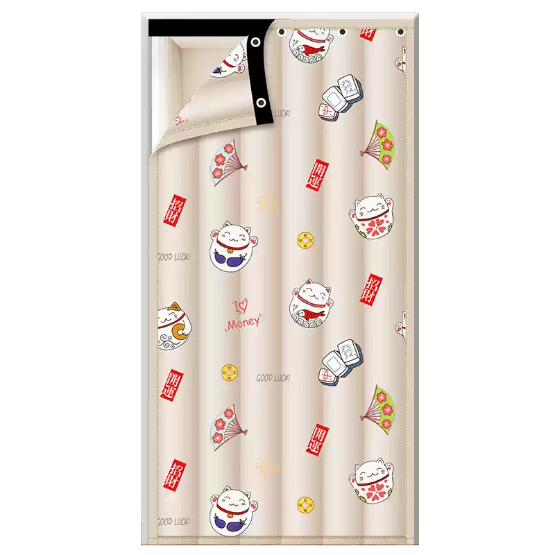 超厚棉门帘冬季保暖防风店面挡风防寒隔音隔断帘一楼住户降噪窗帘