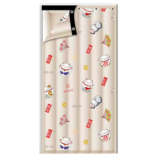 超厚棉门帘冬季保暖防风店面挡风防寒隔音隔断帘一楼住户降噪窗帘