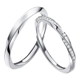 Fanci范琦莫比乌斯系列共度爱河情侣对戒指送女友生日新年礼物