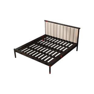 床铁艺双人床1.8米家用新款铁架床简约现代1.5米出租房单人钢木床