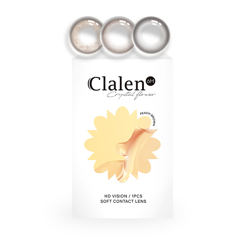 新品]Clalen茵洛韩国进口混血美瞳水晶之花半年抛1片彩色隐形眼镜