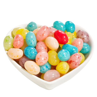 沙拉豆水果味彩虹糖豆酸甜饱满七彩软糖儿童休闲糖果零食独立包装