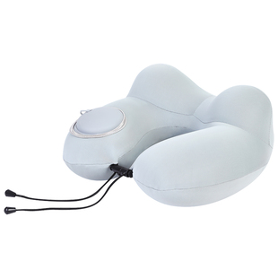 按压式充气u型枕旅行便携护颈枕坐飞机睡觉神器高铁必备长途飞行