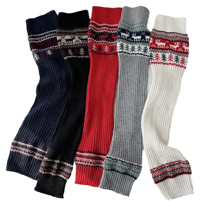 护腿袜套费尔岛风过膝袜子