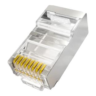 秋叶原超五类屏蔽水晶头cat5e网线水晶头RJ45接口电脑网络线插头