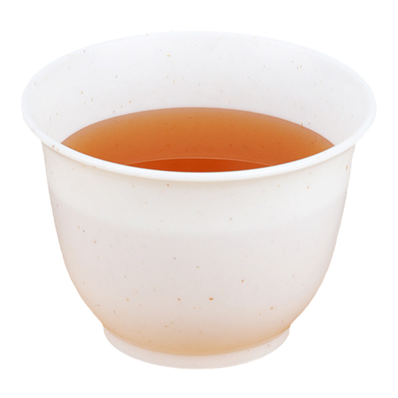 稻壳一次性功夫小茶杯加厚耐温食品级硬塑料水杯茶具杯架家用旅行