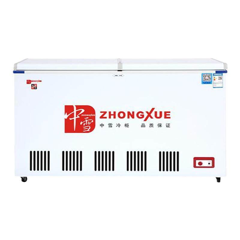中雪卧式单温蝴蝶门冰柜商用冰箱冷冻柜冷藏冷柜家用超市速冻肉类
