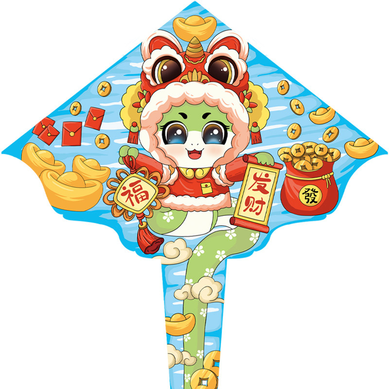 新款小青蛇风筝 高档三角长尾风筝 成人儿童初学者 微风好飞易飞