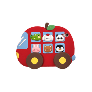 红色卡通可爱jellycat巴士适用ipad11保护壳air7新款ipad10硅胶软壳air6防摔11寸苹果平板保护套10.9女mini7
