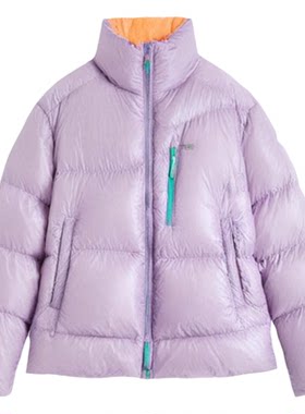 NOTHOMME雪姬 户外三防800蓬90白鸭绒保暖撞色抽褶短款羽绒服