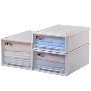 日本天马抽屉式收纳箱家用衣柜衣物收纳盒衣橱装衣服塑料整理箱